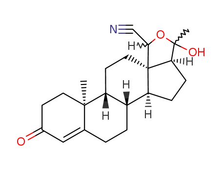 18-Cyan-18,20β-epoxy-20-hydroxy-9β,10α-pregnen-(4)-on-(3)