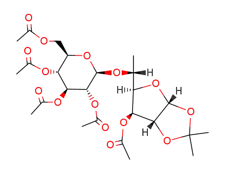 O3-acetyl-O1,O2-isopropylidene-O5-(tetra-O-acetyl-β-D-glucopyranosyl)-6-deoxy-α-D-glucofuranose
