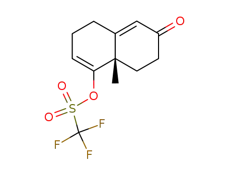 Trifluoro-methanesulfonic acid (S)-8a-methyl-6-oxo-3,4,6,7,8,8a-hexahydro-naphthalen-1-yl ester