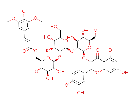 quercetin 3-<6-sinapyl-β-D-glucopyranosyl(1->2)-β-D-glucopyranosyl(1->2)-β-D-glucopyranoside>