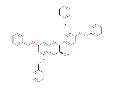 Molecular Structure of 20728-73-8 ((2R-trans)-2-[3,4-bis(phenylmethoxy)phenyl]-3,4-dihydro-5,7-bis(phenylmethoxy)-2H-1-benzopyran-3-ol)