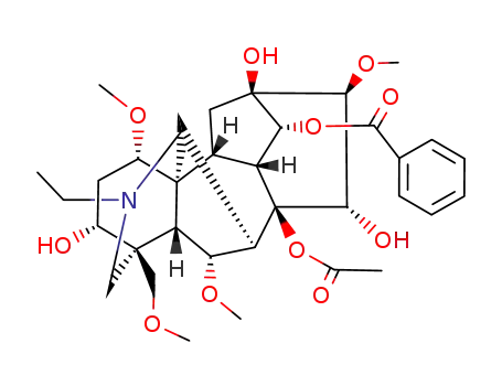 2H-12,3,6a-Ethanylylidene-7,9-methanonaphth[2,3-b]azocine, aconitane-3,8,13,14,15-pentol deriv.