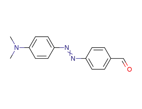 Molecular Structure of 39208-00-9 (4-{(E)-[4-(dimethylamino)phenyl]diazenyl}benzaldehyde)