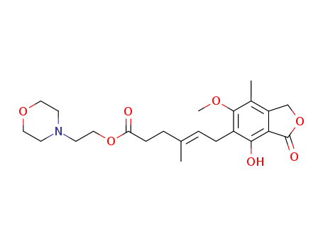 Molecular Structure of 115007-34-6 (Mycophenolate mofetil)