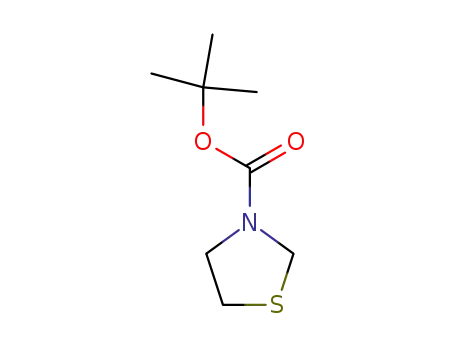 Molecular Structure of 148312-55-4 (tert-Butyl thiazolidine-3-carboxylate)