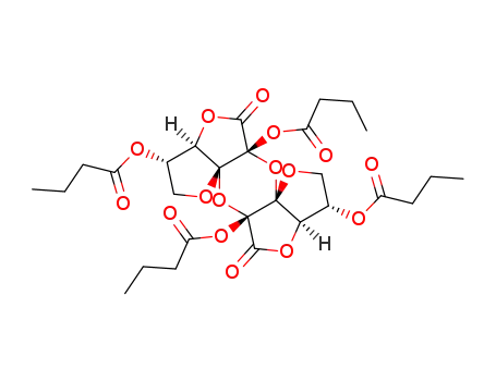 (3aR,6aR,12aR)-3c,5a,9c,11a-tetrakis-butyryloxy-(3ar,5at,9ac,11at)-tetrahydro-1,4,6,7,10,12-hexaoxa-dicyclopent[c,i]-s-indacene-5,11-dione