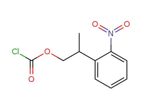 Molecular Structure of 179691-31-7 (Carbonochloridic acid, 2-(2-nitrophenyl)propyl ester)