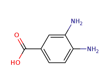 Molecular Structure of 619-05-6 (3,4-Diaminobenzoic acid)