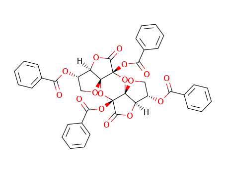 (3aR,6aR,12aR)-3c,5a,9c,11a-tetrakis-benzoyloxy-(3ar,5at,9ac,11at)-tetrahydro-1,4,6,7,10,12-hexaoxa-dicyclopent[c,i]-s-indacene-5,11-dione