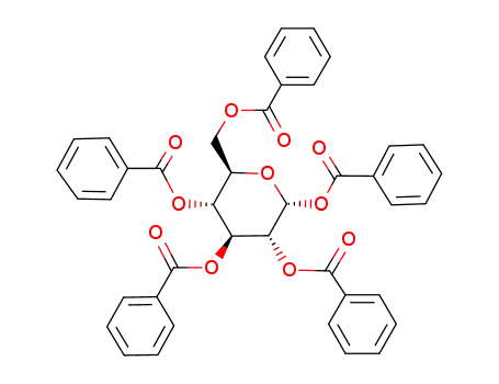 Molecular Structure of 22415-91-4 (ALPHA-D-GLUCOPYRANOSE PENTABENZOATE)
