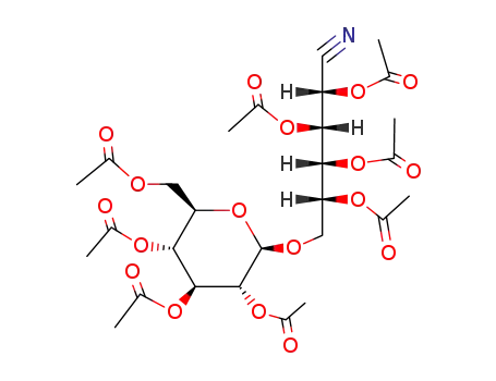 O2,O3,O4,O5-tetraacetyl-O6-(tetra-O-acetyl-β-D-glucopyranosyl)-D-glucononitrile