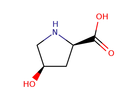 Molecular Structure of 2584-71-6 (cis-4-Hydroxy-D-proline)