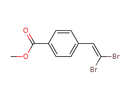 Molecular Structure of 253684-21-8 (methyl 4-(2,2-dibromovinyl)benzoate)