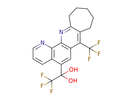 2,2,2-trifluoro-1-(7-trifluoromethyl-9,10,11,12-tetrahydro-8H-1,13-diaza-cyclohepta[b]phenanthren-5-yl)-ethane-1,1-diol