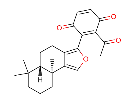 2-acetyl-3-(6',6',9'a-trimethyl-4',5',5'aS,6',7',8',9',9'aS-octahydronaphtho[1,2-c]furan-3'-yl)-1,4-benzoquinone