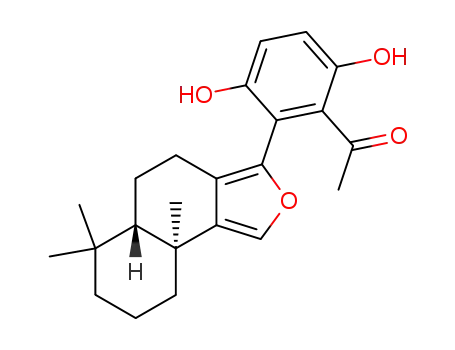 3,6-dihydroxy-2-(6',6',9'a-trimethyl-4',5',5'aS,6',7',8',9',9'aS-octahydronaphtho[1,2-c]furan-3'-yl)-acetophenone