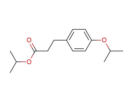 Molecular Structure of 301224-94-2 (Benzenepropanoic acid, 4-(1-methylethoxy)-, 1-methylethyl ester)