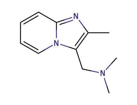 Molecular Structure of 133395-11-6 (Imidazo[1,2-a]pyridine-3-methanamine, N,N,2-trimethyl-)