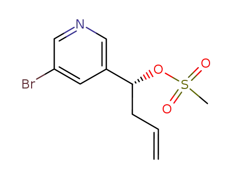 (R)-methanesulfonic acid 1-(5-bromopyridin-3-yl)but-3-enyl ester