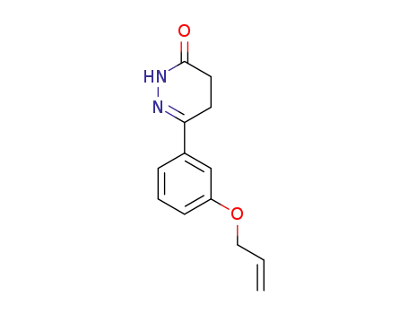 Molecular Structure of 56872-13-0 (3(2H)-Pyridazinone, 4,5-dihydro-6-[3-(2-propenyloxy)phenyl]-)