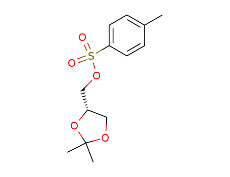 Molecular Structure of 23735-43-5 ((S)-2,2-Dimethyl-1,3-dioxolane-4-methanol p-toluenesulfonate)