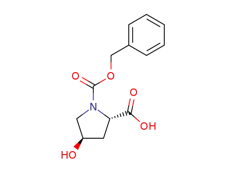 Molecular Structure of 13504-85-3 (N-Cbz-Hydroxy-L-proline)