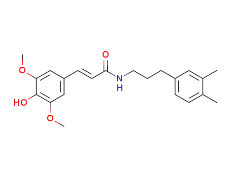 3-(3,5-dimethoxy-4-hydroxyphenyl)-N-[3-(3,4-dimethylphenyl)propyl]acrylamide