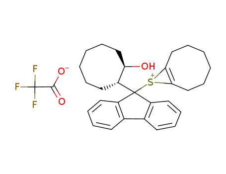 Trifluoro-acetate9-[9-((1R,2R)-2-hydroxy-cyclooctyl)-9H-fluoren-9-yl]-9-thionia-bicyclo[6.1.0]non-1(8)-ene;