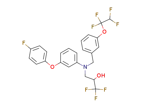 3-[[3-(4-fluorophenoxy)phenyl][[3-(1,1,2,2-tetrafluoroethoxy)-phenyl]methyl]amino]-1,1,1-trifluoro-2-propanol