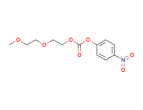 Molecular Structure of 105108-59-6 (Carbonic acid, 2-(2-methoxyethoxy)ethyl 4-nitrophenyl ester)