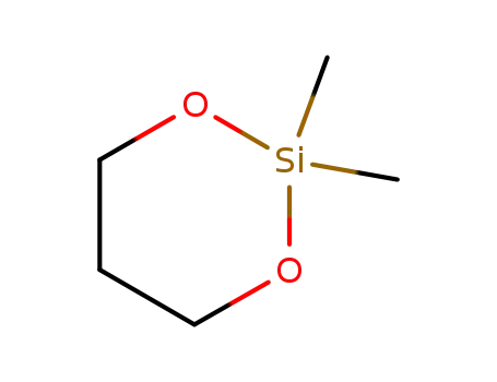 Molecular Structure of 14879-83-5 (1,3-Dioxa-2-silacyclohexane, 2,2-dimethyl-)