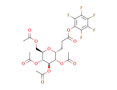3-((2R,3S,4R,5R,6R)-3,4,5-Triacetoxy-6-acetoxymethyl-tetrahydro-pyran-2-yl)-propionic acid pentafluorophenyl ester