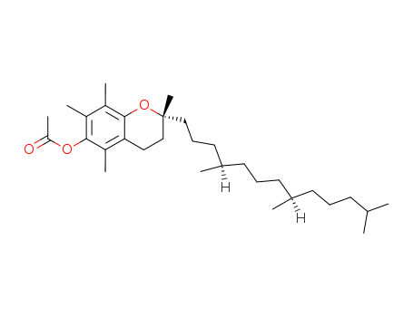 2H-1-Benzopyran-6-ol,3,4-dihydro-2,5,7,8-tetramethyl-2-[(4R,8R)-4,8,12-trimethyltridecyl]-,6-acetate, (2R)-(58-95-7)