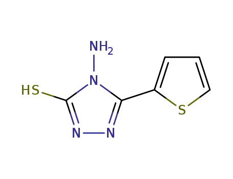 Molecular Structure of 61019-27-0 (4-AMINO-5-(2-THIENYL)-4H-1,2,4-TRIAZOLE-3-THIOL)