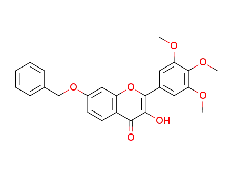 Molecular Structure of 354119-95-2 (4H-1-Benzopyran-4-one,
3-hydroxy-7-(phenylmethoxy)-2-(3,4,5-trimethoxyphenyl)-)