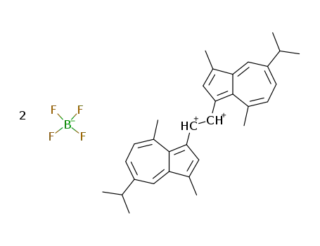 α,α'-bis(3-guaiazulenylmethylium) bis(tetrafluoroborate)