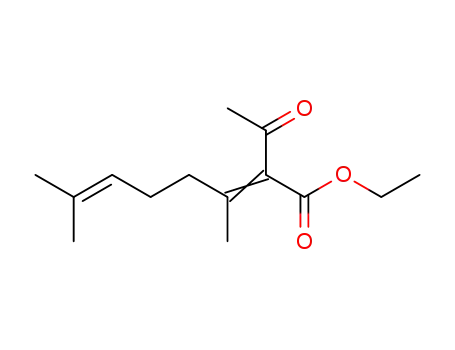 2-acetyl-3,7-dimethylocta-2,6-dienoic acid ethyl ester