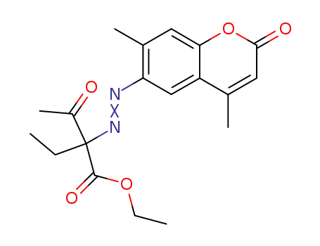 ethyl 2-[2-(4,7-dimethyl-2-oxo-2H-chromen-6-yl)azo]-3-oxo-2-ethyl-butanoate