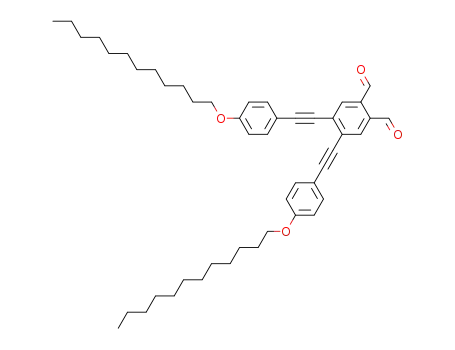 Molecular Structure of 875535-43-6 (1,2-Benzenedicarboxaldehyde, 4,5-bis[[4-(dodecyloxy)phenyl]ethynyl]-)