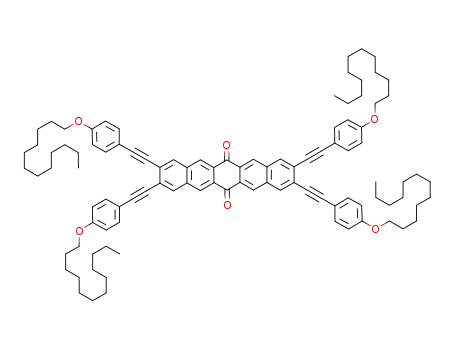 2,3,9,10-tetrakis(4-dodecyloxyphenylethynyl)-6,13-pentacenequinone