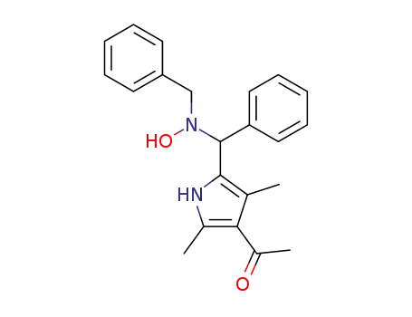1-{5-[(benzyl-hydroxy-amino)-phenyl-methyl]-2,4-dimethyl-1H-pyrrol-3-yl}-ethanone