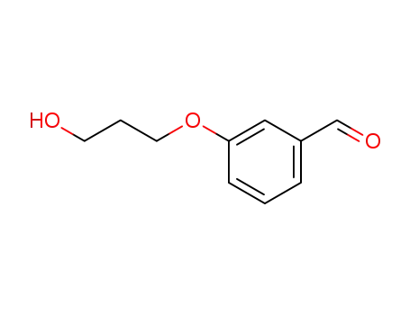 Molecular Structure of 245510-06-9 (Benzaldehyde, 3-(3-hydroxypropoxy)-)
