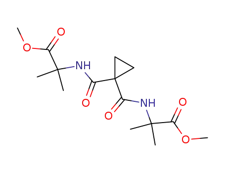 2-{[1-(1-methoxycarbonyl-1-methyl-ethylcarbamoyl)-cyclopropanecarbonyl]-amino}-2-methyl-propionic acid methyl ester