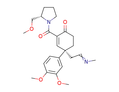 (S)-4-(3,4-Dimethoxy-phenyl)-2-((S)-2-methoxymethyl-pyrrolidine-1-carbonyl)-4-{2-[(E)-methylimino]-ethyl}-cyclohex-2-enone