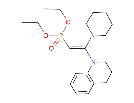 diethyl (E)-2-(piperidin-1-yl)-2-(1,2,3,4-tetrahydroquinolin-1-yl)ethenephosphonate