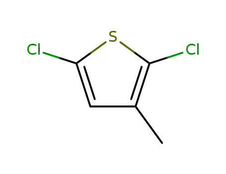 Molecular Structure of 17249-90-0 (2,5-Dichloro-3-methylthiophene)