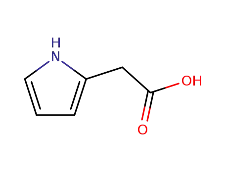 Molecular Structure of 79673-53-3 ((1H-PYRROL-2-YL)-ACETIC ACID)