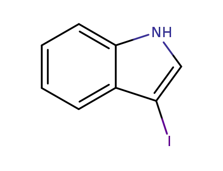 Molecular Structure of 26340-47-6 (3-Iodoindole)