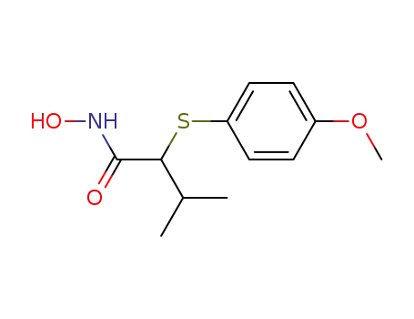 N-hydroxy-2-(4-methoxy-phenylsulfanyl)-3-methyl-butyramide
