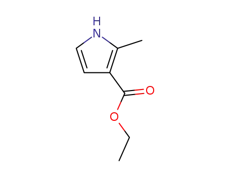 Molecular Structure of 936-12-9 (2-METHYL-1H-PYRROLE-3-CARBOXYLIC ACID ETHYL ESTER)